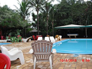Nem pude aproveitar a piscina