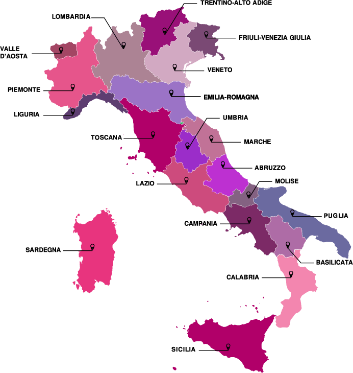 Localização Da Região Autônoma Siciliana De Itália . Alívio