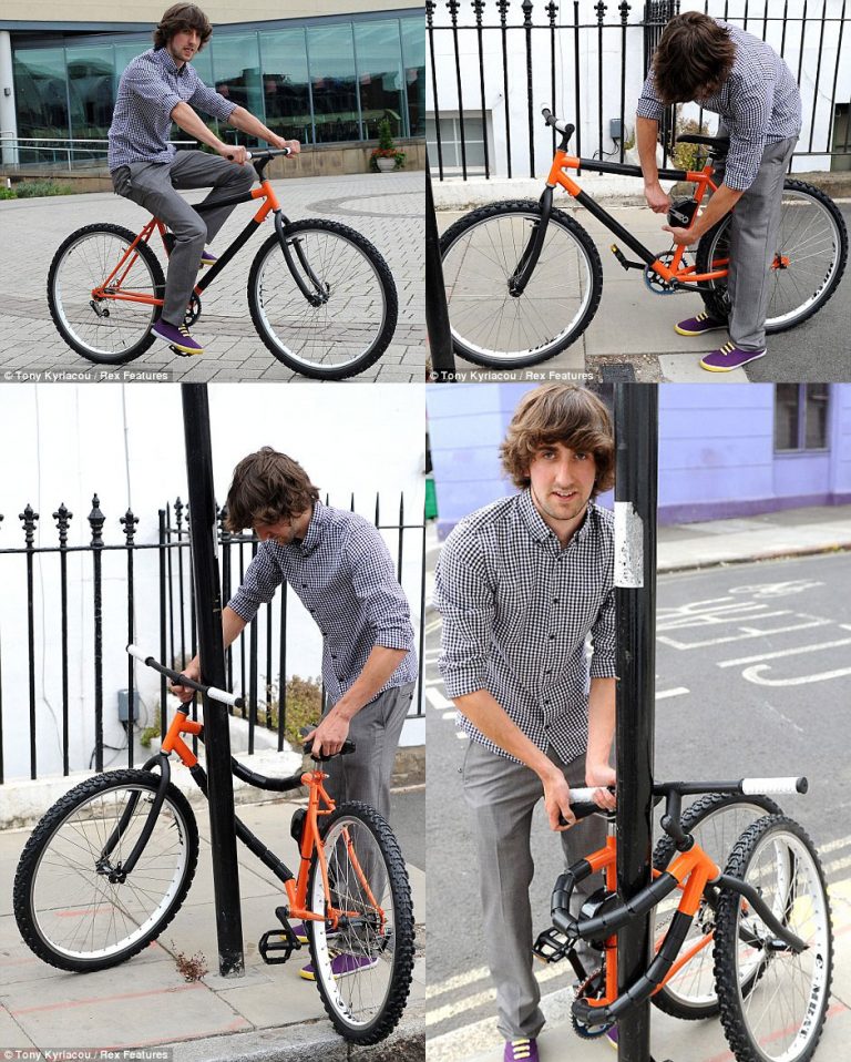 Designer britânico cria bicicleta que “se tranca” em poste