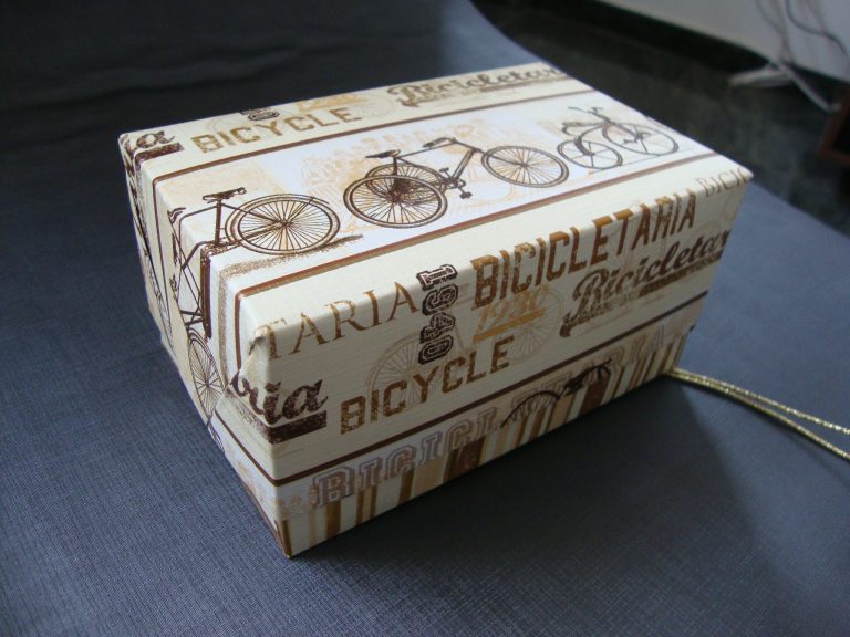 Embalagens e decoração com bicicletas