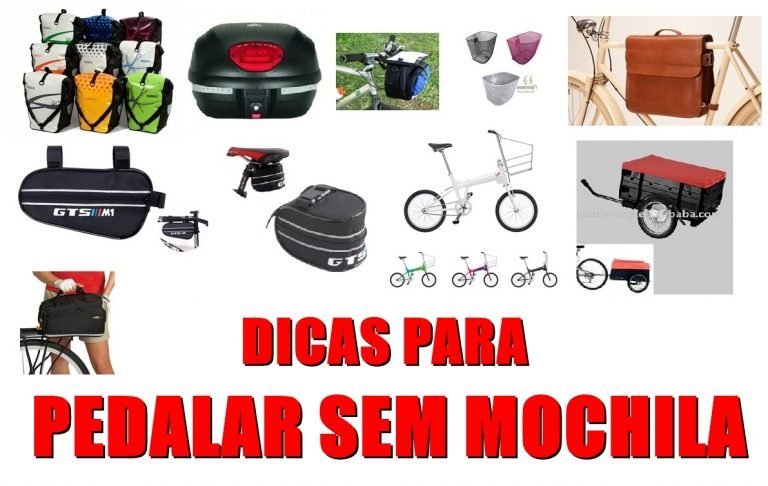 10 alternativas para pedalar sem mochila
