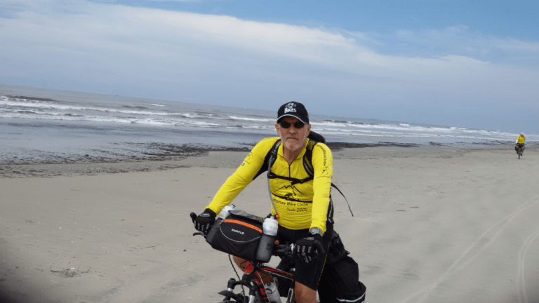 Conheci o cicloturismo depois da aposentadoria